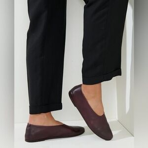 Marsell Coltellaccio Ballerina Flats  Cioccovino Burgundy 39/9 NWT